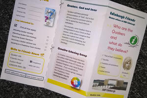 Leaflet about Quaker group in HMP Edinburgh; Copyright Ian