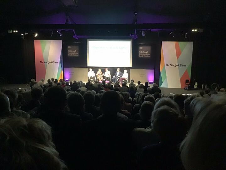 A packed room at the Who owns Scotland's land? event