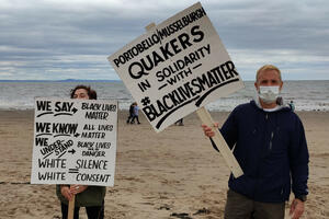 Portobello & Musselburgh Quakers in solidarity with Black Lives Matter -