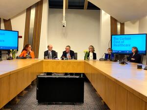 Speakers at Health and Climate event in the Scottish Parliament